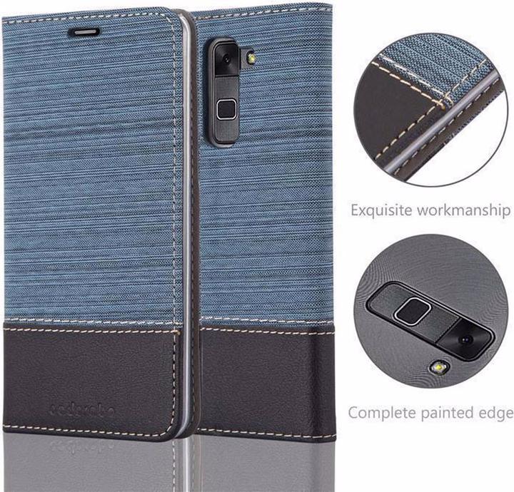 Produktbild Cadorabo Book Jeans Optik Cover (LG Stylus 2)