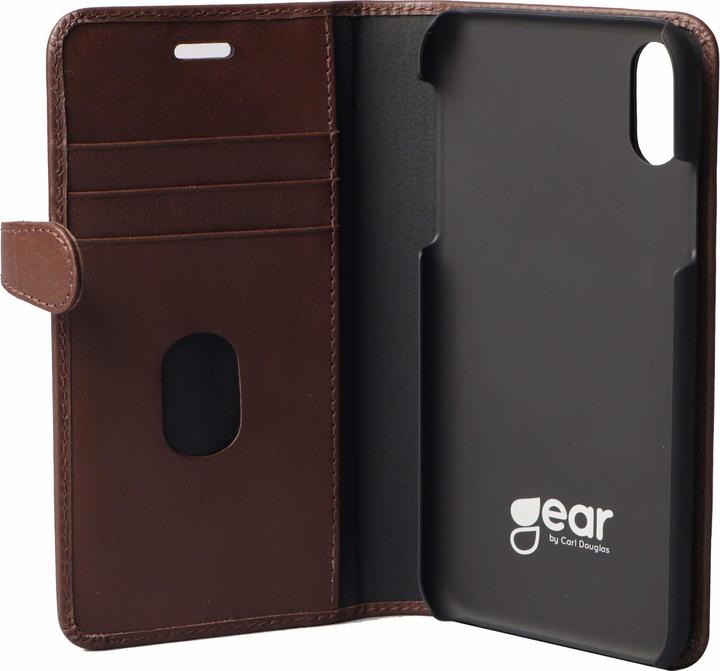 Produktbild Carl BUFFALO Wallet Brun Laeder Til 3 Kort (Apple iPhone X)