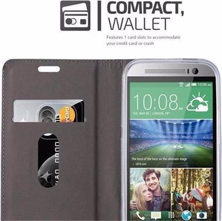 Produktbild Cadorabo Book Jeans Optik Cover (HTC One M8)