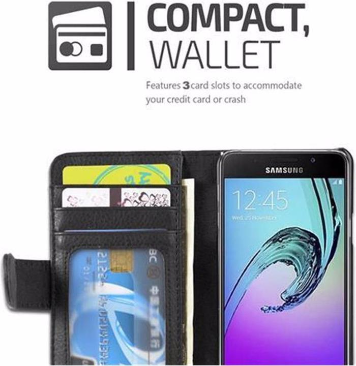 Image du produit Cadorabo Book avec 3 pochettes pour cartes Couverture (Samsung Galaxy A3 (2016))