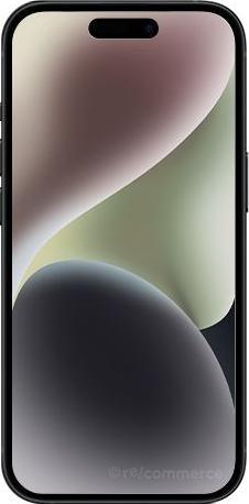 Actual product image Re!commerce iPhone 15 128GB Noir C - Très bon état (128 GB, Black, 6.10", 48 Mpx, SIM + eSIM, B / Very good)