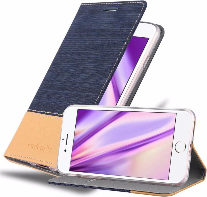 Actual product image Cadorabo Book Jeans Optics Cover (Apple iPhone SE (2nd Gen), Apple iPhone 7)