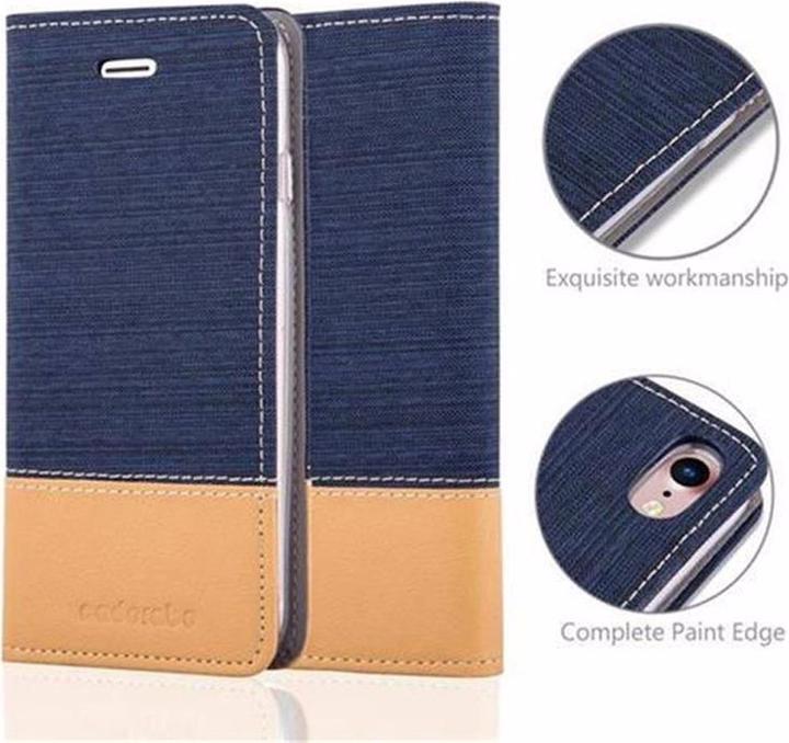 Actual product image Cadorabo Book Jeans Optics Cover (Apple iPhone SE (2nd Gen), Apple iPhone 7)