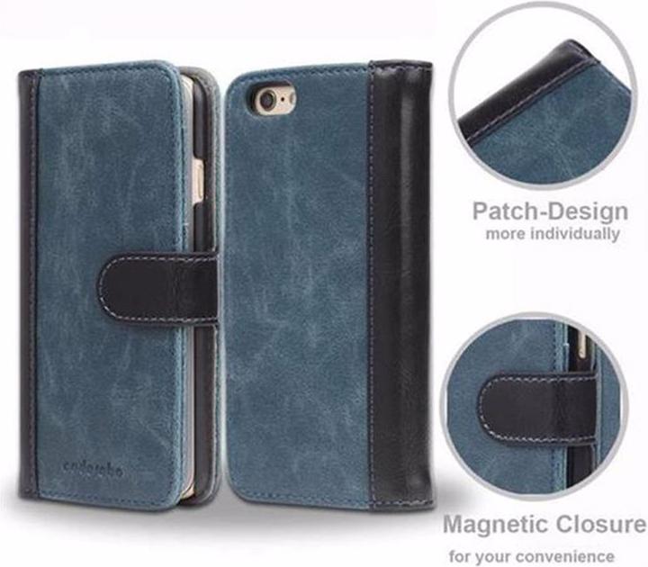 Produktbild Cadorabo Book zweifarbige Streifen Cover (Apple iPhone 6)