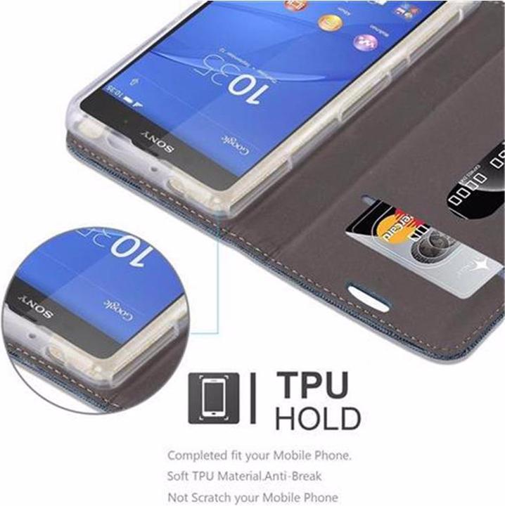Produktbild Cadorabo Book Jeans Optik Cover (Sony Xperia Z2 Compact)