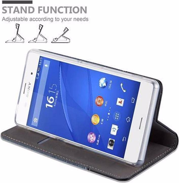 Produktbild Cadorabo Book Jeans Optik Cover (Sony Xperia Z3)