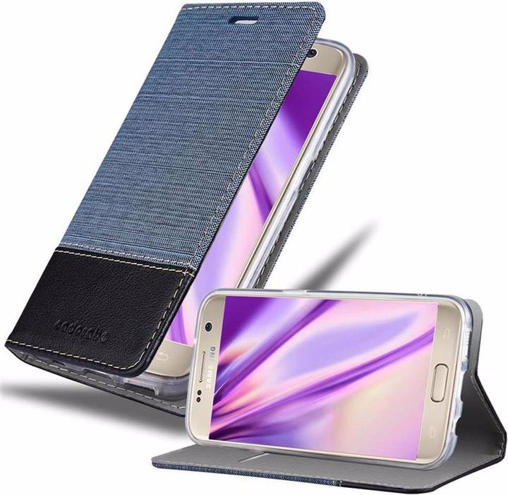 Produktbild Cadorabo Book Jeans Optik Cover (Samsung Galaxy S7)