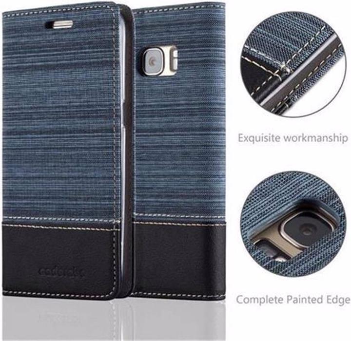 Produktbild Cadorabo Book Jeans Optik Cover (Samsung Galaxy S7)
