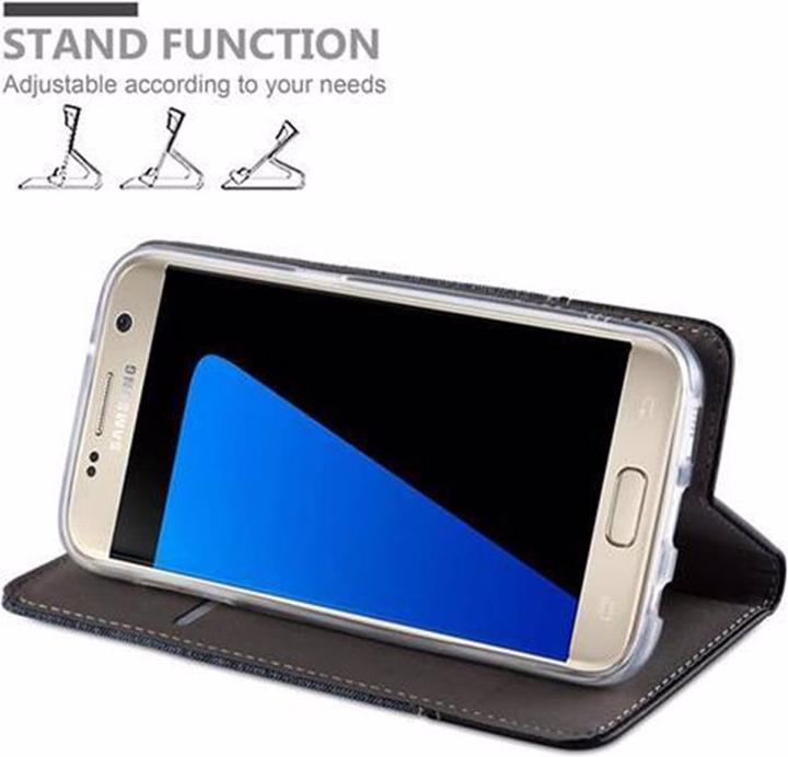 Produktbild Cadorabo Book Jeans Optik Cover (Samsung Galaxy S7)