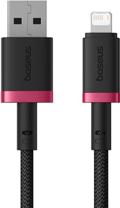 Actual product image Baseus Dura fast charging cable type A to IP 2.4A black red (1 m, USB 2.0)