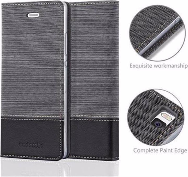 Produktbild Cadorabo Book Jeans Optik Cover (Huawei P8)
