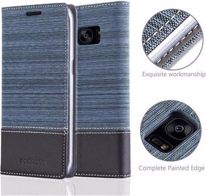 Actual product image Cadorabo Book Jeans Optics Cover (Samsung Galaxy S7 Edge)