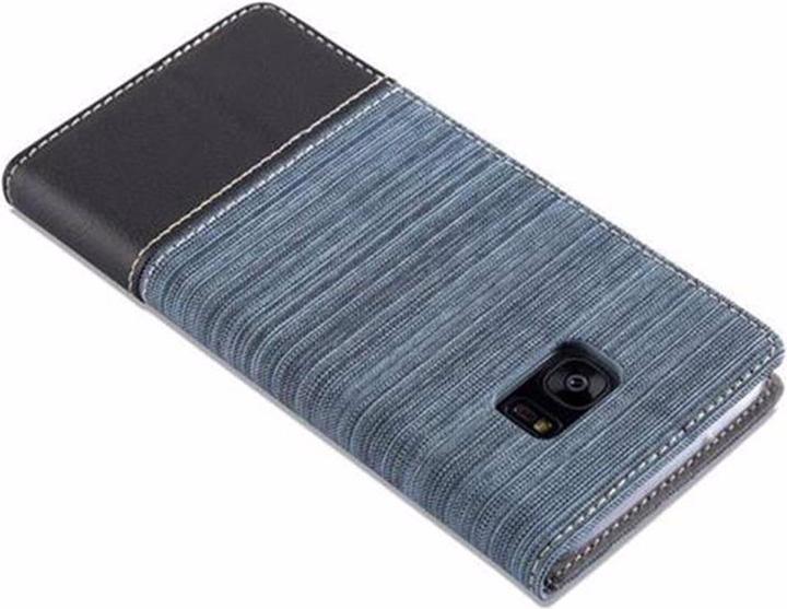 Actual product image Cadorabo Book Jeans Optics Cover (Samsung Galaxy S7 Edge)