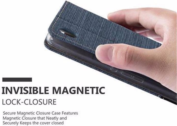 Produktbild Cadorabo Book Jeans Optik Cover (Sony Xperia M4 Aqua)