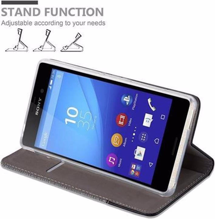 Produktbild Cadorabo Book Jeans Optik Cover (Sony Xperia M4 Aqua)