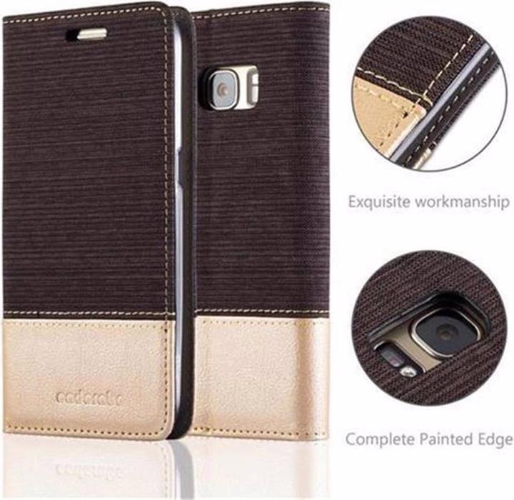 Produktbild Cadorabo Book Jeans Optik Cover (Samsung Galaxy S7)