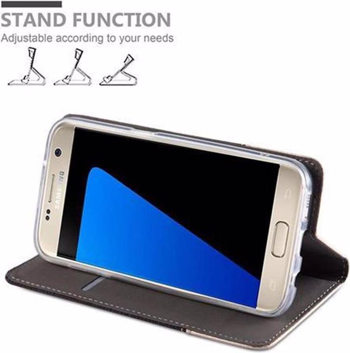 Produktbild Cadorabo Book Jeans Optik Cover (Samsung Galaxy S7)