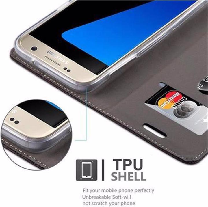 Produktbild Cadorabo Book Jeans Optik Cover (Samsung Galaxy S7)