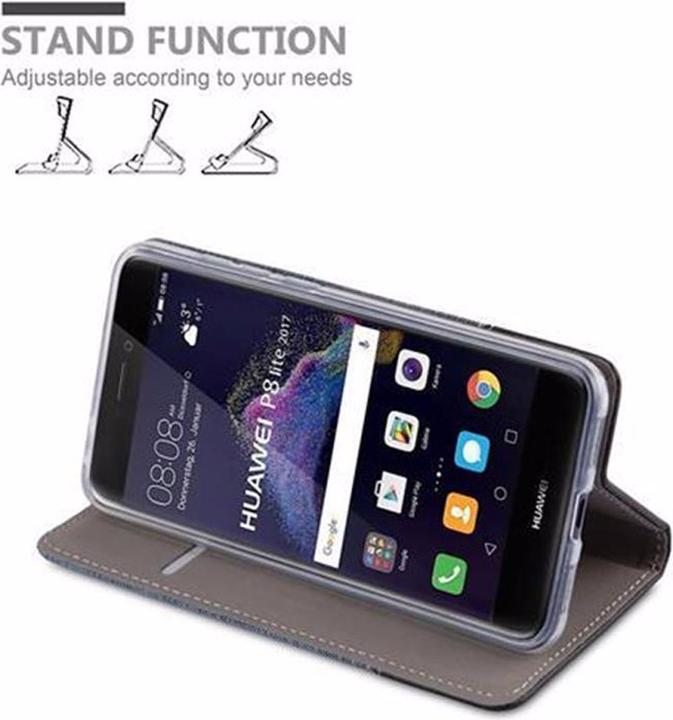 Produktbild Cadorabo Book Jeans Optik Cover (Huawei P8 Lite (2017))