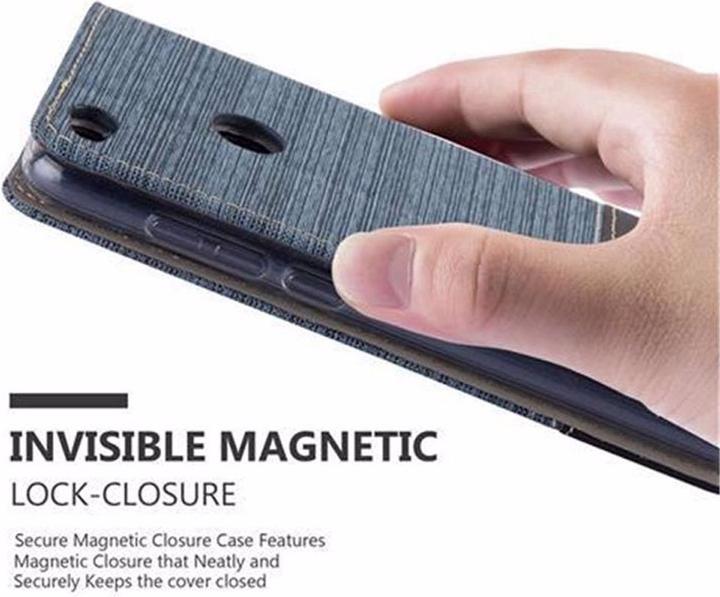 Produktbild Cadorabo Book Jeans Optik Cover (Huawei P8 Lite (2017))