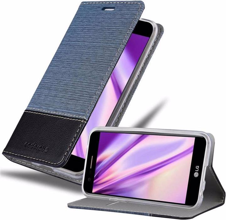 Produktbild Cadorabo Book Jeans Optik Cover (LG K10)