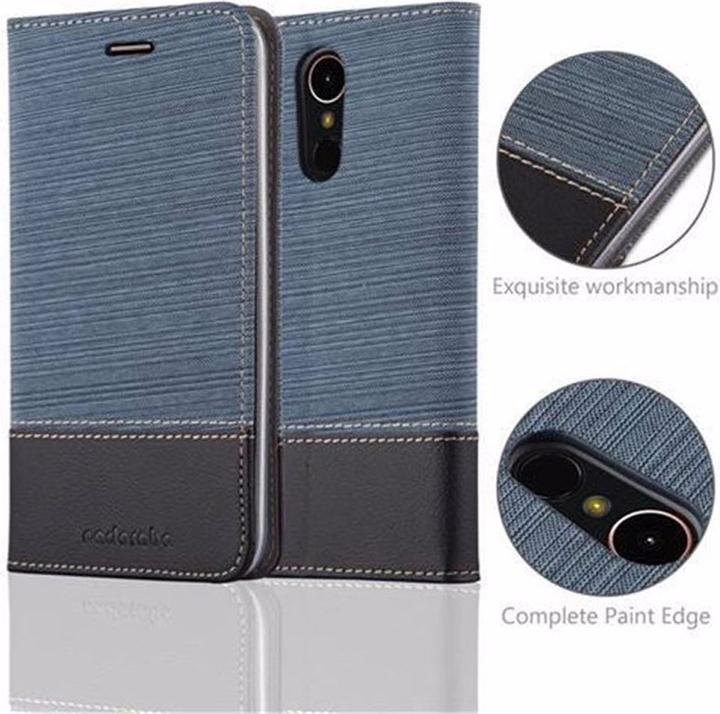 Produktbild Cadorabo Book Jeans Optik Cover (LG K10)