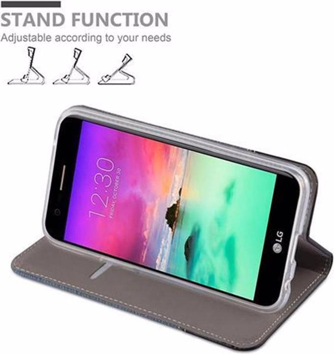 Produktbild Cadorabo Book Jeans Optik Cover (LG K10)