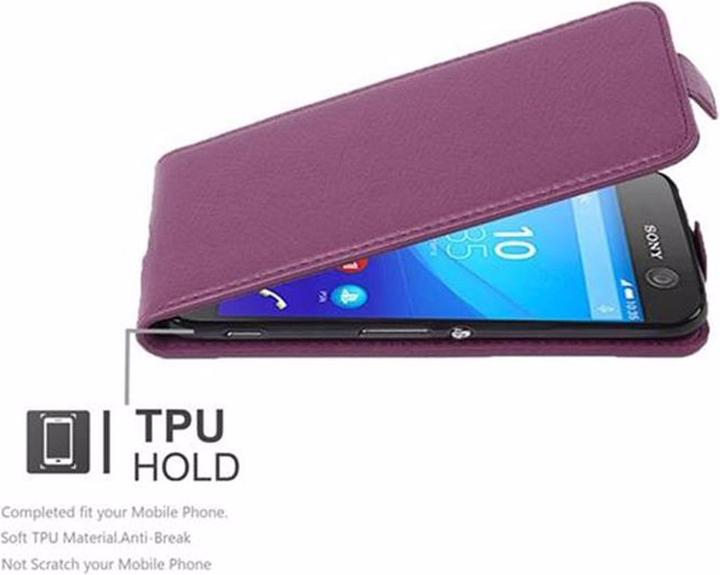 Actual product image Cadorabo Flip with structure cover (Sony Xperia M5)