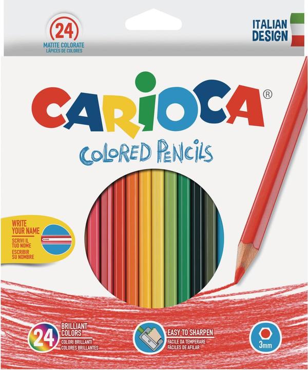 Produktbild Carioca Farbstift Hexagonal (Mehrfarbig, 24 x)