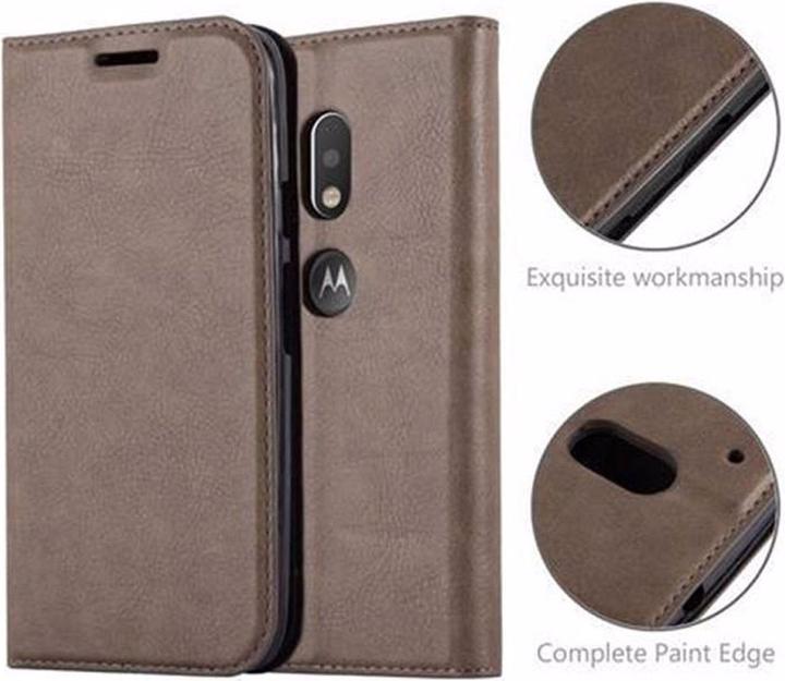 Actual product image Cadorabo Book Invisible Magnet Cover (Motorola Moto G4 Play)