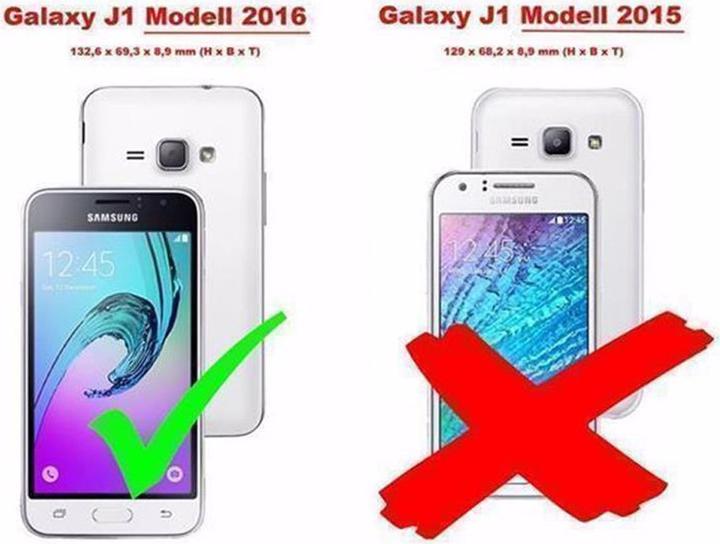 Immagine prodotto Cadorabo Copertina in stile libro di classe (Samsung Galaxy J1 (2016))