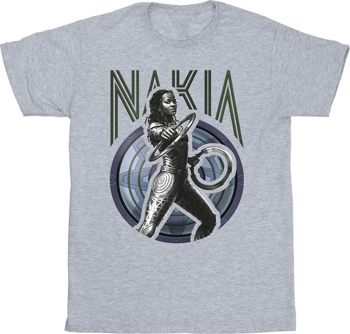 Actual product image Mens Wakanda Forever Nakia Shield T-Shirt (3XL)