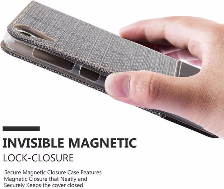 Produktbild Cadorabo Book Jeans Optik Cover (HTC Desire 825, HTC Desire 10 Lifestyle)