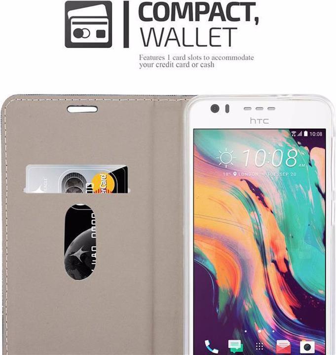 Produktbild Cadorabo Book Jeans Optik Cover (HTC Desire 825, HTC Desire 10 Lifestyle)
