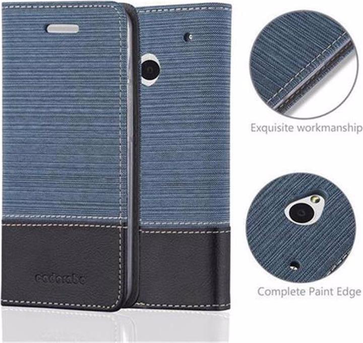 Actual product image Cadorabo Book Jeans Optics Cover (HTC One M7)