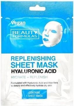Actual product image Beauty Formulas Sheet Mask With Hyalural Acid 1Pc.