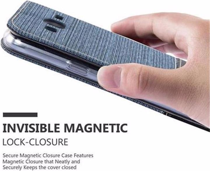 Produktbild Cadorabo Book Jeans Optik Cover (Samsung Galaxy J3 (2016))