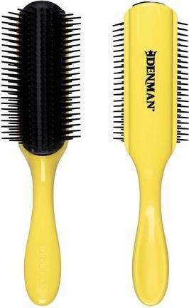 Image du produit Denman Curly Hair Brush D4 9 Row Styling Brush for Styling and Defining Curls - Yellow (Brosse à cheveux