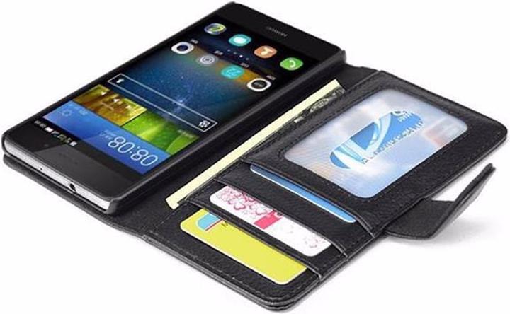 Actual product image Cadorabo Book with 3 card slots cover (Huawei P8 Lite)