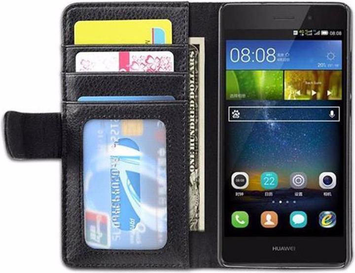 Actual product image Cadorabo Book with 3 card slots cover (Huawei P8 Lite)