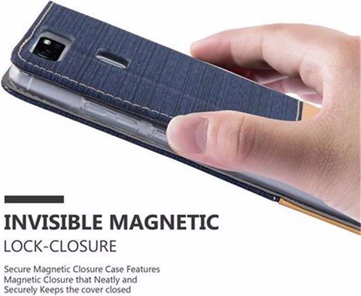 Produktbild Cadorabo Book Jeans Optik Cover (Huawei P9)