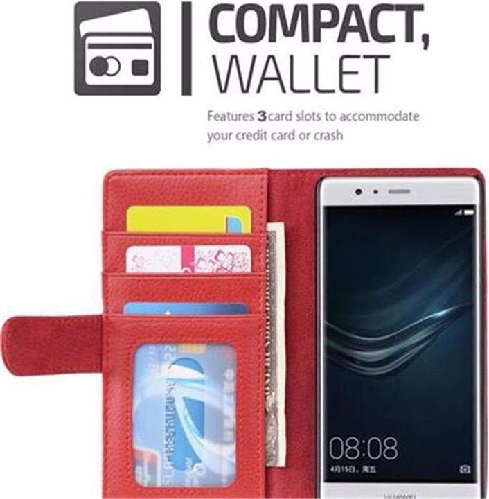 Image du produit Cadorabo Book avec 3 pochettes pour cartes Couverture (Huawei P9)