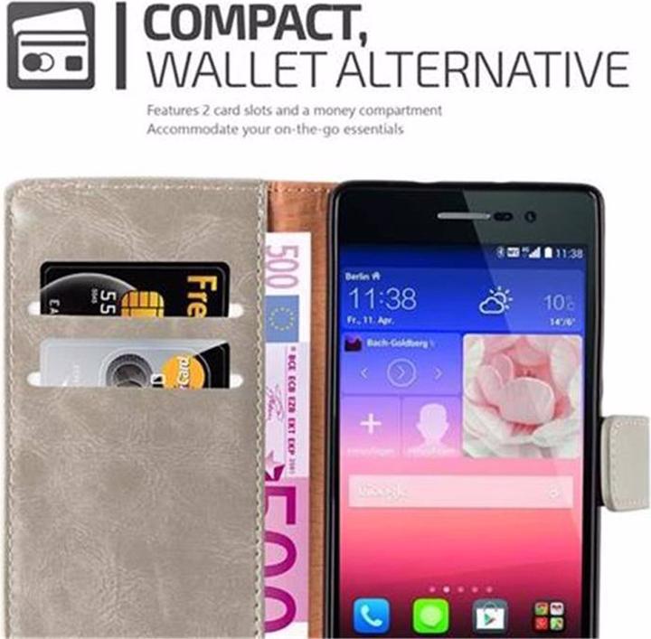 Actual product image Cadorabo Book Luxury Cover (Huawei Ascend P7)
