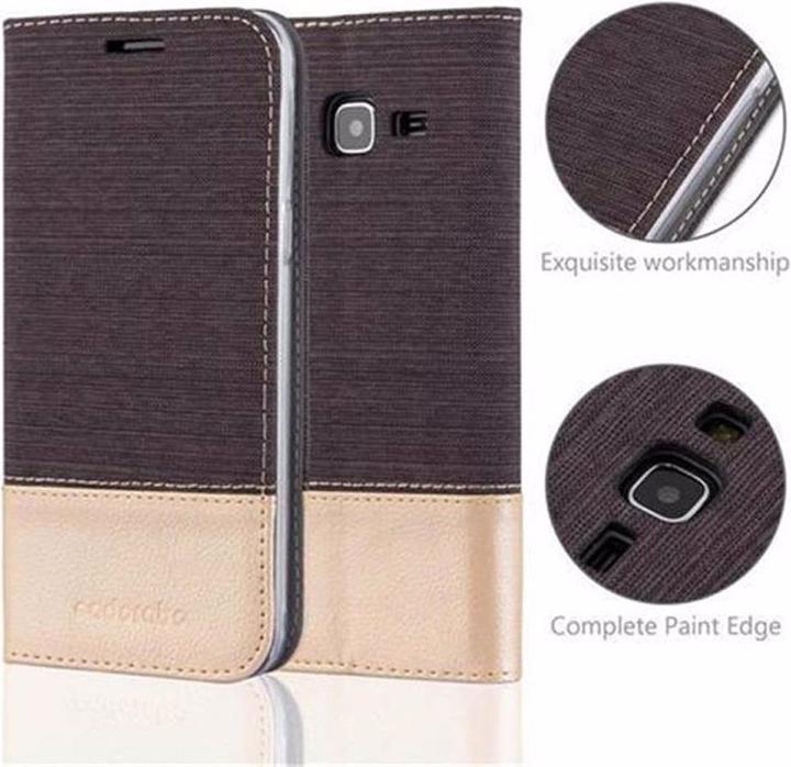 Produktbild Cadorabo Book Jeans Optik Cover (Samsung Galaxy J3 (2016))