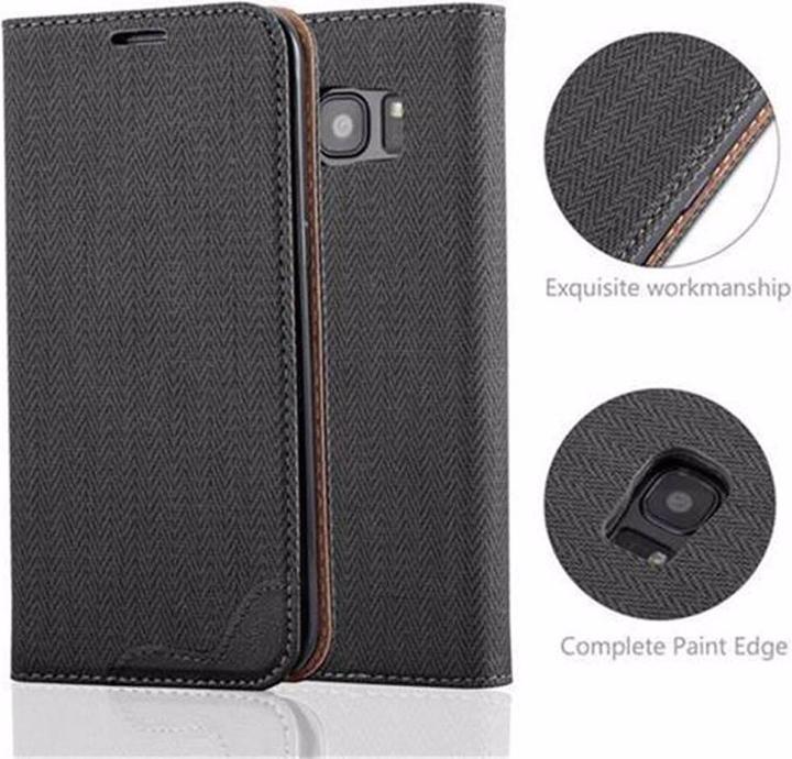 Produktbild Cadorabo Book Bast Optik Cover (Samsung Galaxy S7 Edge)