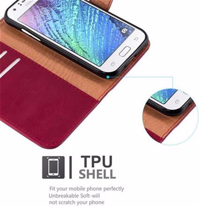 Produktbild Cadorabo Book Luxury Cover (Samsung Galaxy J1)