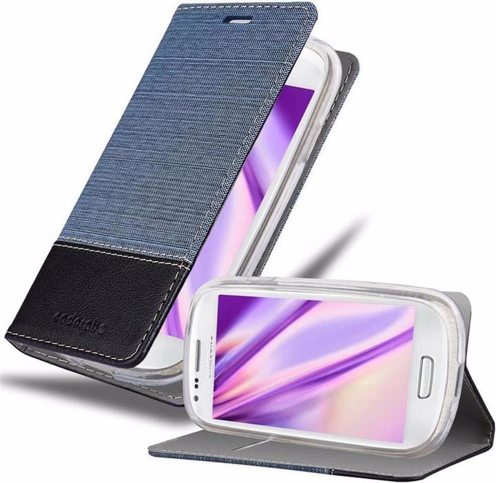 Produktbild Cadorabo Book Jeans Optik Cover (Samsung Galaxy S3 Mini)
