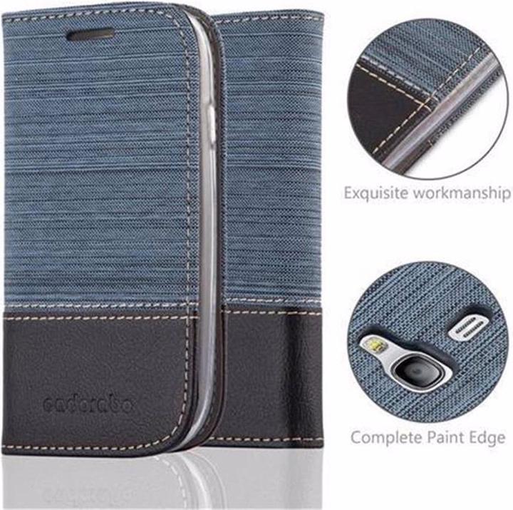 Produktbild Cadorabo Book Jeans Optik Cover (Samsung Galaxy S3 Mini)