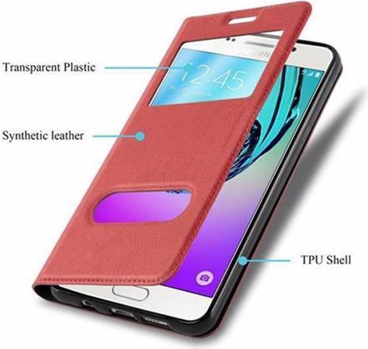 Actual product image Cadorabo Book with View double window cover (Samsung Galaxy A5 (2016))