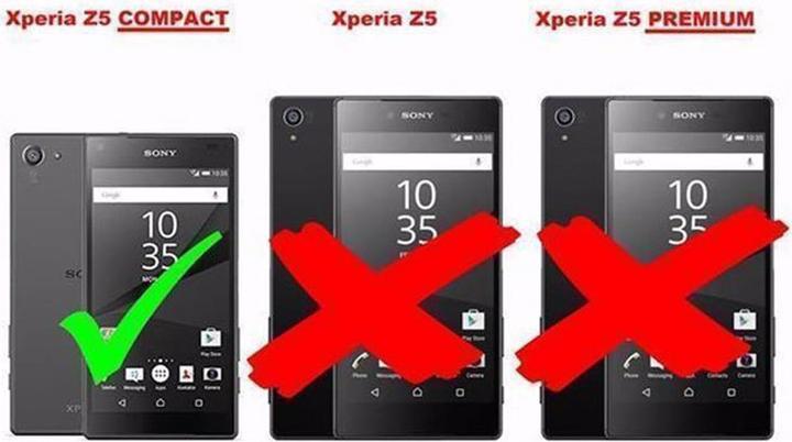 Productafbeelding Cadorabo Flip met structuurhoes (Sony Xperia Z5 Compact)